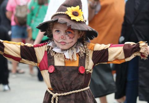 File Photo Expect to see some creative costumes, like this scarecrow from a previous event, at Squared Silly on Saturday from 5-7:30 p.m. around the courthouse square.