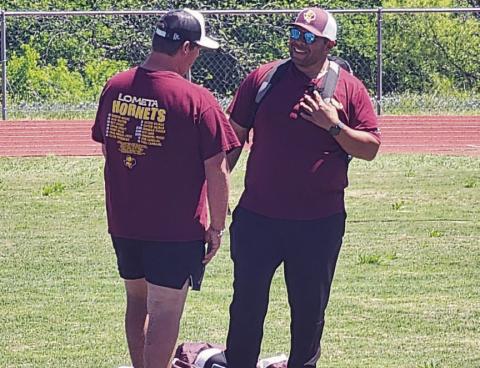 D.T. Torres is under contract to teach and be an assistant coach at Lometa next season. COURTESY PHOTO