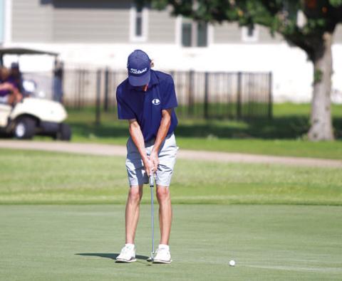 HUNTER KING | DISPATCH RECORD Coulson Plouff shot 78-82-160 at the state tournament this week.