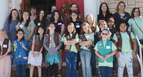 Girl Scouts honored at Presbyterian church