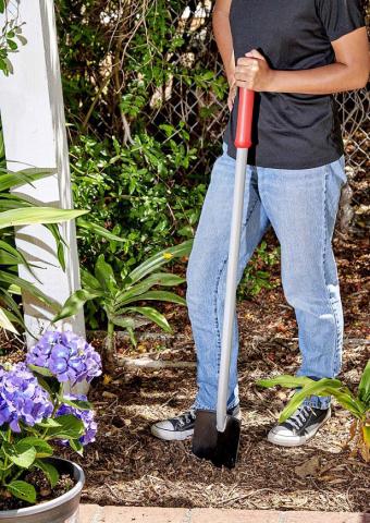The long-handled Digmaster Nursery Shovel with its narrow head allows for digging in small spaces with ease. COURTESY PHOTO | CORONA TOOLS