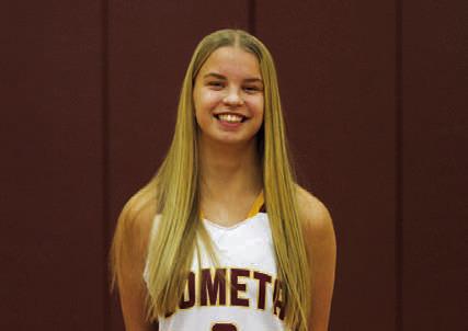 Name: Abigail Tower Class: Sophomore Sport: Basketball, Volleyball, Track, and Tennis Favorite School Subject: History Favorite Vacation: Florida One Person To Meet: Adam Sandler Main Goal This Season: Make the playoffs