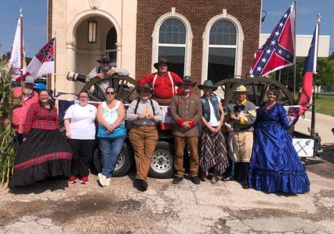 Saltworks Camp members and spouses participated in the Holland Corn Festival’s parade June 6, where their float garnered third-place recognition. The group plans to participate in the Aqua Boom festival in Kingsland before coming to Lampasas for the Spring Ho Festival. courtesy photo