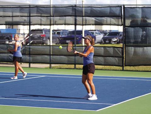  Caroline White and the tennis team wrapped up their season last week with a loss in the area round of the playoffs.