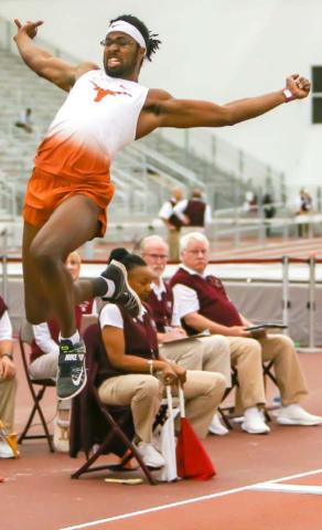 Steffin McCarter, a 2015 Lampasas graduate, is shown during his career with the Texas Longhorns. UNIVERSITY OF TEXAS ATHLETICS | COURTESY PHOTO