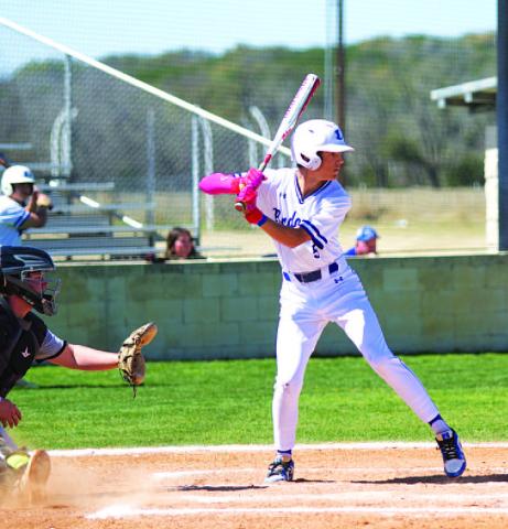 Kade Landry picked up a couple of hits on Tuesday night against Jarrell. HUNTER KING | DISPATCH RECORD