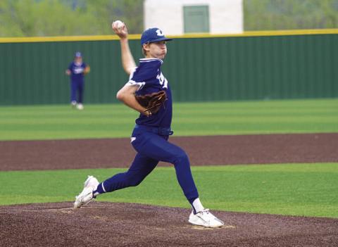 Jonas Andersen struck out 10 batters over five innings in Tuesday’s loss to Burnet. HUNTER KING | DISPATCH RECORD