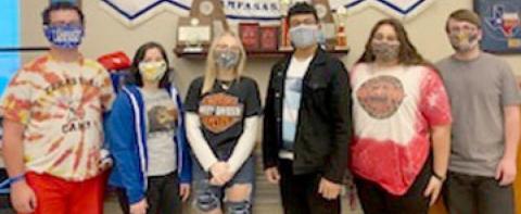 LHS students who advanced to the area auditions were Thomas Kirk, Calie Hensley, Megan Flick, Devyn Martinez, Cayson Kirkpatrick and Tommy Bushong. Not pictured: Jackson Lillard. COURTESY PHOTO