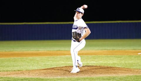 HUNTER KING | DISPATCH RECORD JT Posten was great on the mound again for the Badgers last Friday night.
