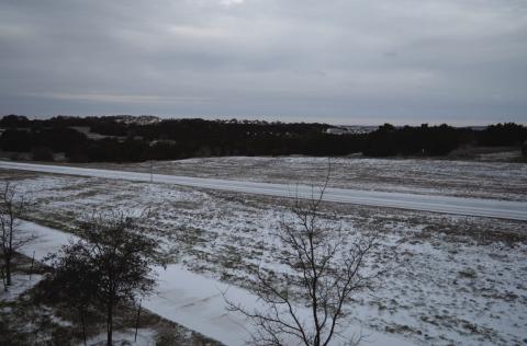 The Central Texas area just south of Lampasas received a light dusting of snow Tuesday – just enough to make some yearn for a snowy play day. ERICK MITCHELL | DISPATCH RECORD