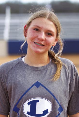 Name: Addisyn Phillips Class: Freshman Sport: Softball and Volleyball Favorite Teacher or Coach: Coach Messer Favorite Place in Lampasas: Mojo’s One Person You Look Up To: My dad Main Goal This Season: See improvement in myself.