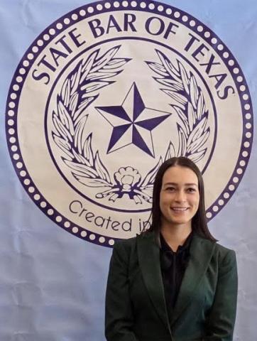 Courtesy photo Michaela Ellison of Dallas is a recent inductee in the State Bar of Texas. She was a member of the Lampasas High School Class of 2014.