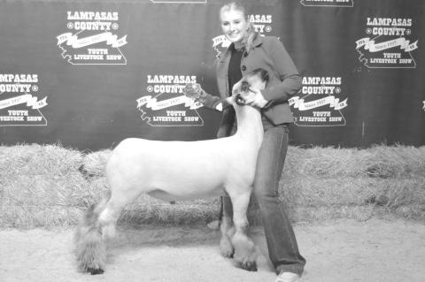 Brylie Turner exhibited the grand champion market lamb at the 2024 Lampasas County Youth Livestock Show. ERICK MITCHELL | DISPATCH RECORD