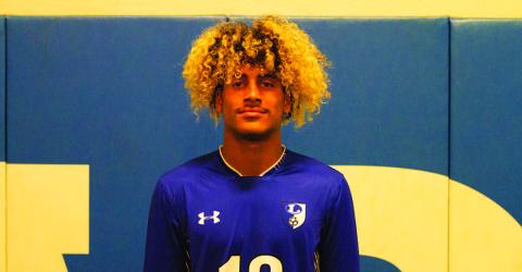 Name: Jaden McElwain Class: Junior Sport: Soccer, Football and Track Favorite School Subject: Math Favorite Vacation: The Riverwalk One Person To Meet: Travis Scott Main Goal This Season: Go to state