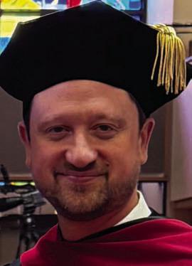 Rev. Dr. Bodie Gilbert earned his doctoral degree last month. COURTESY PHOTO