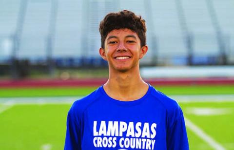 Name: Carlos Rodriguez Class: Sophomore Sport: Cross Country, Track and Soccer Favorite Teacher or Coach: My dad Favorite Place in Lampasas: Grace Fellowship One Person You Look Up To: My brother Juan Rodriguez Main Goal This Season: To make a personal record