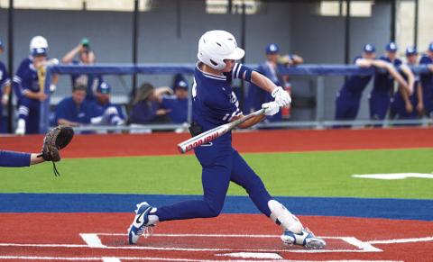 HUNTER KING | DISPATCH RECORD Connor Kozma drove in the two winning runs against Jarrell on Tuesday in his at bat in the seventh inning.
