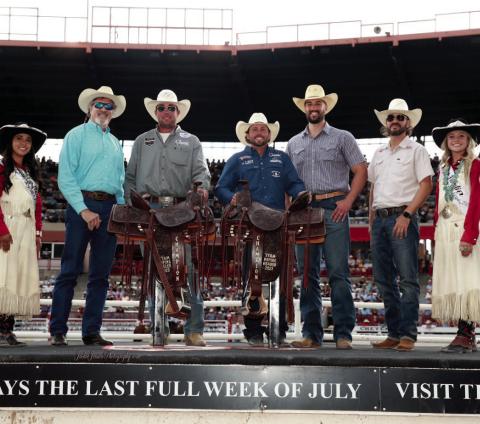 Lampasas man wins team roping event at the ‘Daddy of ’em all’