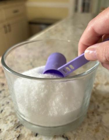 ALEXANDRIA RANDOLPH | DISPATCH RECORD Epsom salt baths are a stress-relief and muscle-tension remedy that has been used for thousands of years. Dissolving the magnesium sulfate in warm water increases the skin’s absorption.