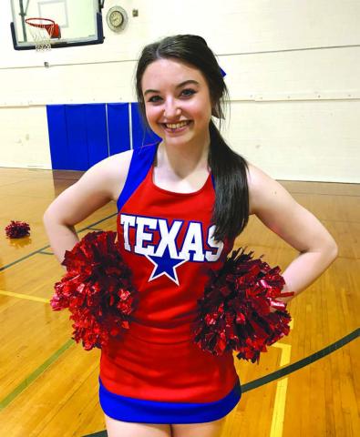 Bella Lindsey is headed to UTSA in the fall to continue cheering and her education. FILE PHOTO