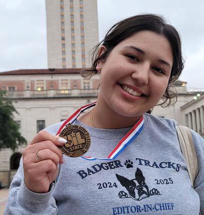 COURTESY PHOTO Jade Arzola placed sixth in Feature Writing.