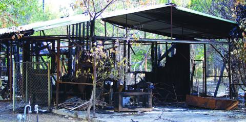 This structure, listed in the 1700 block of South Main Street, burned to the ground last week. No one had been living in the single-story house. The fire is the second at that location in recent years, according to Lampasas Fire Marshal J.P. Harris. HUNTER KING | DISPATCH RECORD