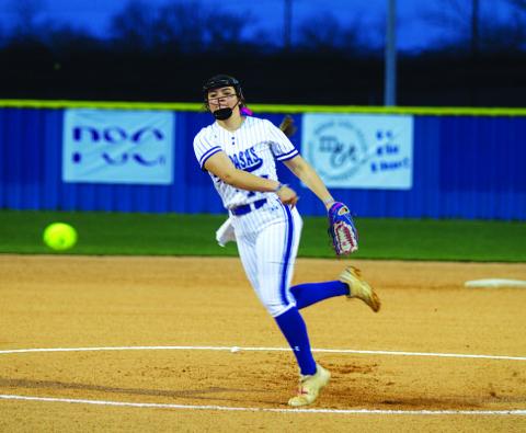 Brooklyn Farmer pitched a complete game in the Lady Badgers’ dominant win over Glen Rose. FILE PHOTO