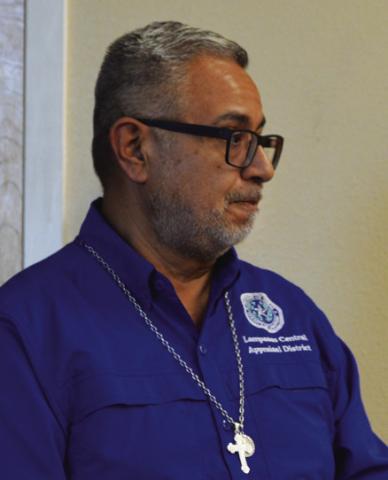 Chief Appraiser Juan Saucedo of the Lampasas Central Appraisal District provides an update to the Lampasas ISD Board of Trustees about the LCAD work to provide accurate property valuations to the entities it serves. ERICK MITCHELL | DISPATCH RECORD