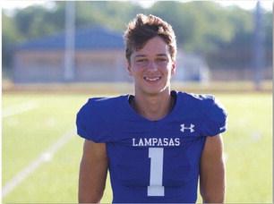 Name: Parker Weinheimer Class: Senior Sport: Football and Track Favorite Movie: Top Gun Favorite Midnight Snack: Cereal Favorite Social Media: Instagram Main Goal This Season: District Championship