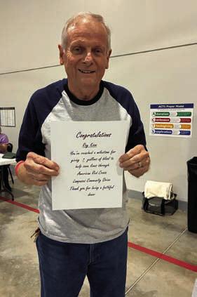 Roy Koon is now a 7-gallon blood donor. COURTESY PHOTO