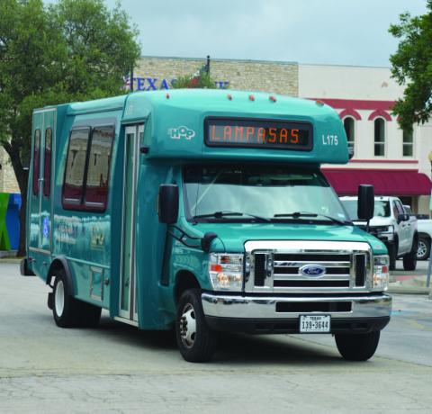 The Hill Country Transit District buses, known as the HOP, won’t be seen much on the streets of Lampasas after March 2, when Central Texas Rural Transit District takes over City and Rural Rides or CARR service for most Lampasas County residents. Only Kempner city residents will be eligible to continue utilizing the HOP bus. FILE PHOTO