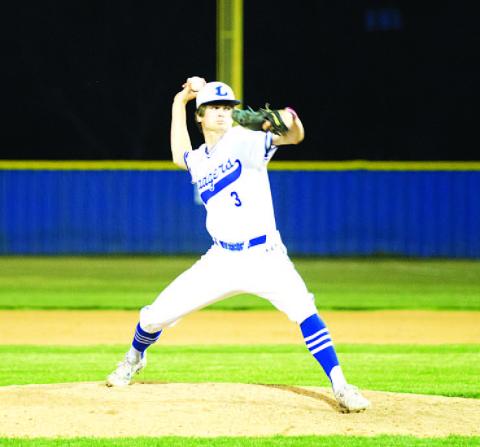 HUNTER KING | DISPATCH RECORD Calum Mitchell was very good in relief for the Badgers once again last week.