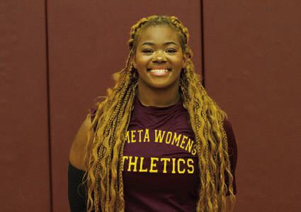 Name: Madalyn Griffith Class: Senior Sport: Volleyball and Basketball Favorite Teacher or Coach: Mrs. Resa Favorite Place in Town: Walmart One Person You Look up To: Angel Reese Main Goal This Season: Be great