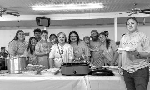 A June 28 fundraiser to benefit Lampasas mother and wife Teresa Sanchez, left of center, was deemed a success. Event organizers reported $8,000 was raised for ongoing cancer treatment and family expenses. courtesy photo