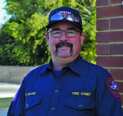 A Lampasas County native, Tim Davis said he is glad to be serving his hometown as chief of the Lampasas Fire Department. ERICK MITCHELL | DISPATCH RECORD