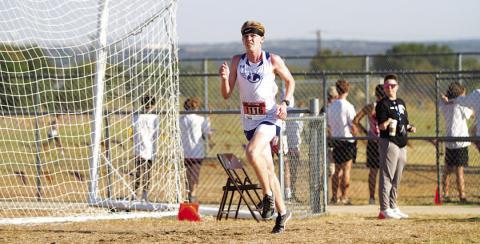 HUNTER KING | DISPATCH RECORD Brayden Phillips, competing as an individual, and the Lady Badger cross country team ran in the regional race on Monday. The results from that meet will be available later this week.