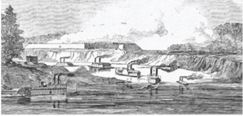 Bombardment of the Post of Arkansas, from Harper’s Weekly, Feb. 7, 1863. Courtesy photo | Jeff Jackson collection