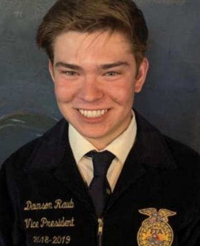 Dawson Raub has earned the American FFA degree – the highest honor conferred by the National FFA Organization. COURTESY PHOTO