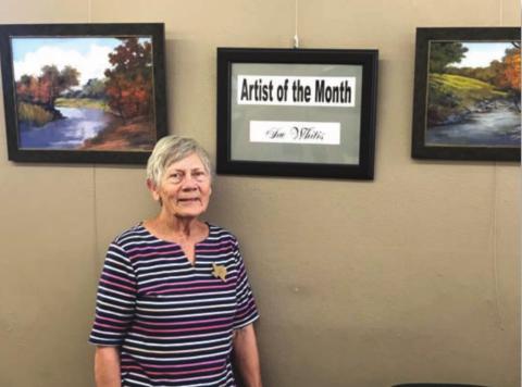 Sue Whitis, who grew up outside Lampasas, has her work displayed this month at Highland Art Gallery in Marble Falls. COURTESY PHOTO