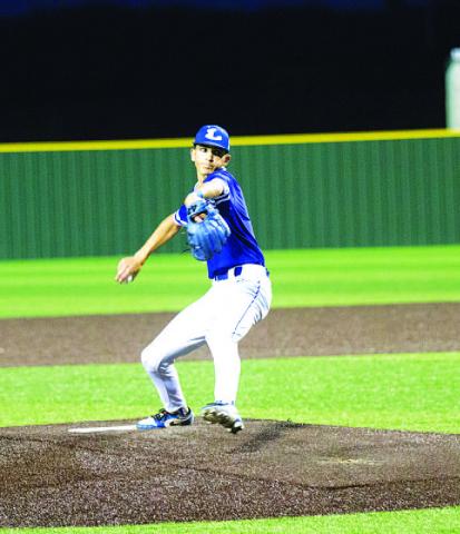 HUNTER KING | DISPATCH RECORD Kade Landry pitched well in relief of JT Posten last Friday night.