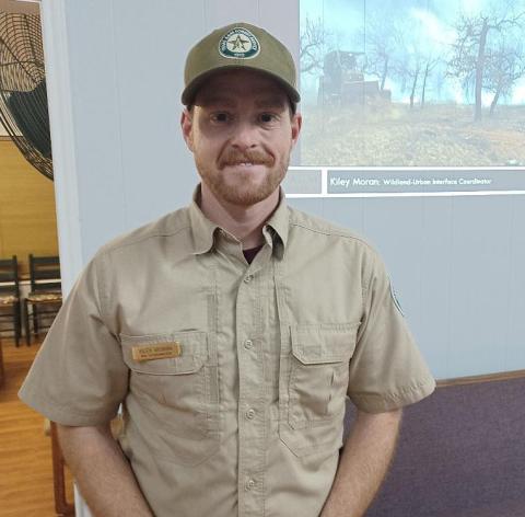 Kiley Moran of the Texas A&amp;M Forest Service spoke to the February gathering of the L-M Garden and Civic Club and provided useful information on fire-resistant plants that can be used around the home. Courtesy photo