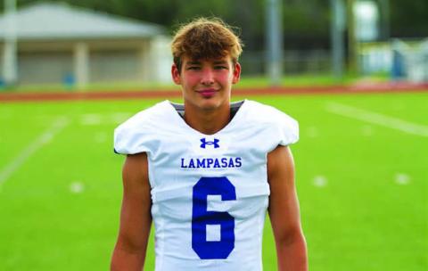 Name: Seth Reisinger Class: Senior Sport: Football Favorite Teacher or Coach: Coach Vanliew Favorite Place in Lampasas: Storm’s One Person You Look Up To: The coaching staff Main Goal This Season: Prove something