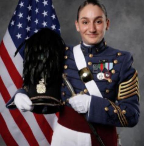 COURTESY PHOTO Cadet Angelea Lance of Lampasas is preparing for graduation in May.