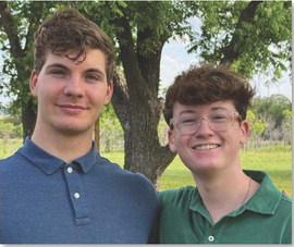 Named by American Legion Post 116 to represent Lometa at this year’s Boys State at The University of Texas are Wyatt Potts, left, and Bryson Anastasi. COURTESY PHOTO