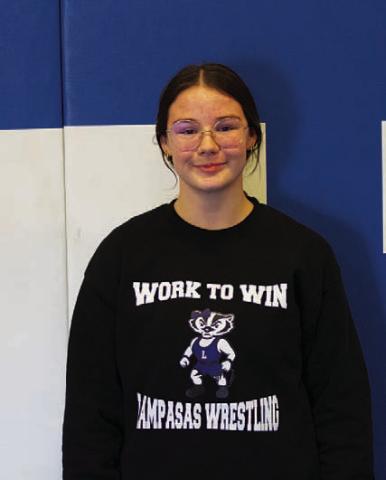 Name: Jordan Winfree Class: Senior Sport: Wrestling Favorite Teacher or Coach: Coach Kleckner and Coach Cottle Favorite Place in Lampasas: Memo’s One Person You Look Up To: My mom Main Goal This Season: Make state
