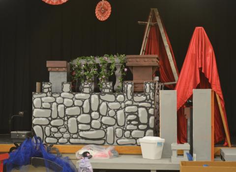 This is a look at one of the sets designed by LHS theater students for “Shrek the Musical Jr.” erick mitchell | dispatch record