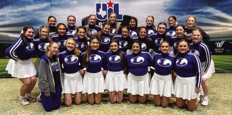 The cheer team poses for a photo after their success at the state championships last weekend. COURTESY PHOTO | SHANNON LINDSEY