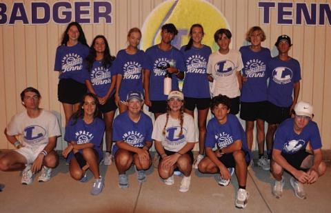 COURTESY PHOTO | KENNETH PEISER The Badger tennis team returned home after its tight win over Gatesville on Tuesday.