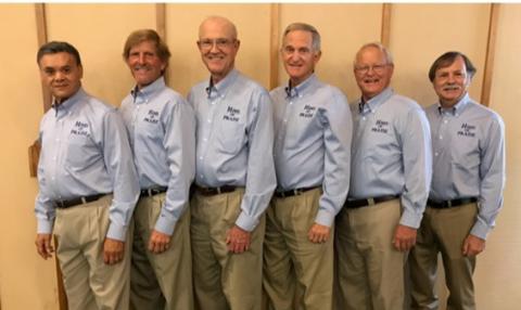 Hims of Praise men’s chorus members are, from left to right, Bill Yick, Zane Lancaster, Trent Lancaster, Jim Rutland, Bryon Alexander and Clark Corbin. Courtesy photo