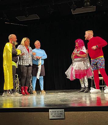 JEN WISIAN | COURTESY PHOTO The main cast for the new community theater production in Lometa included, from left, Bob Butler, Jen Wisian, Rob Wisian, Joy Milliorn and Travis Walls. Not pictured: Carolee Smith.